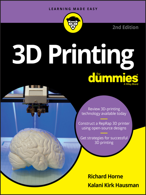 Title details for 3D Printing For Dummies by Richard Horne - Wait list